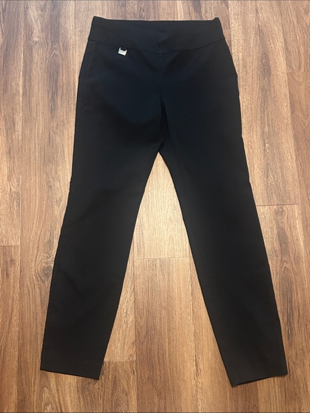 Alfani Black Pull On Pants Slacks Size 6 business casual comfortable workwear